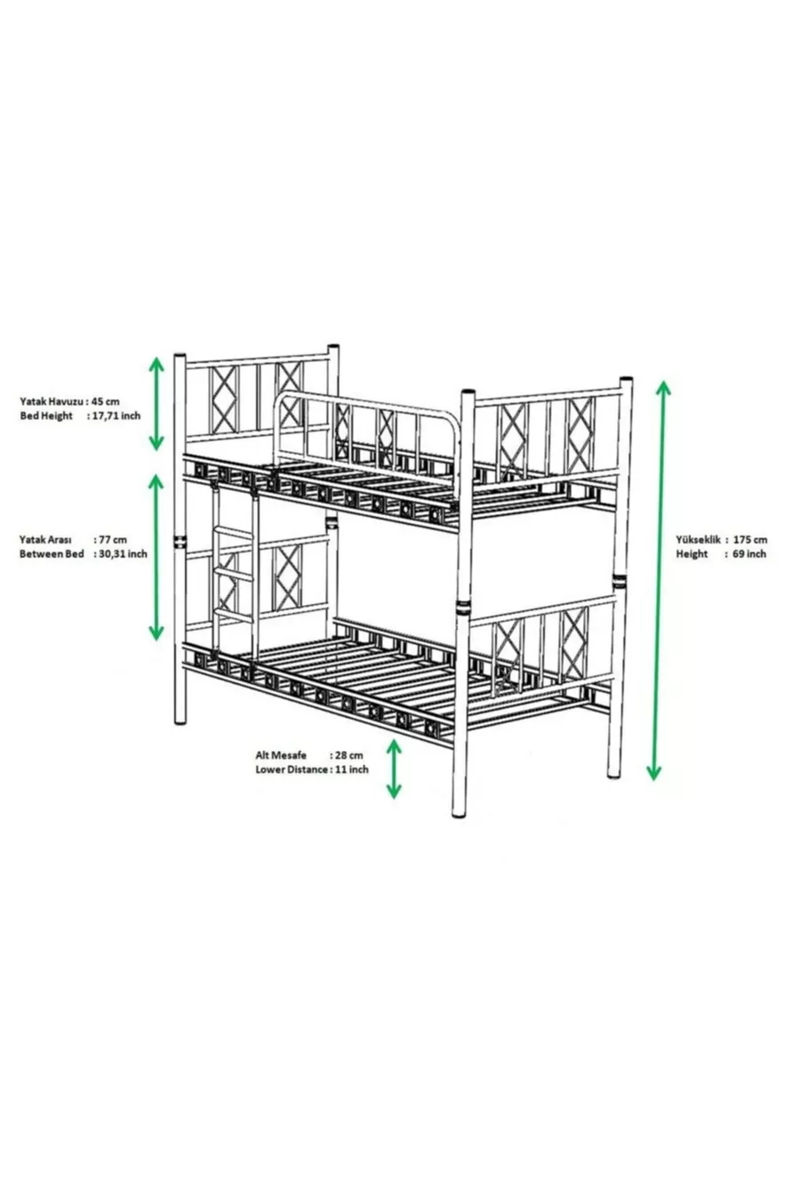 Jugendzimmer Metall-Etagenbett