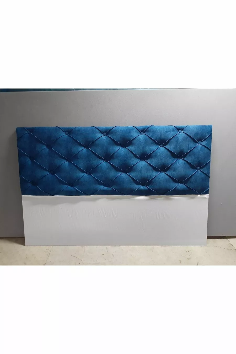 Tête de lit de base X Bleu