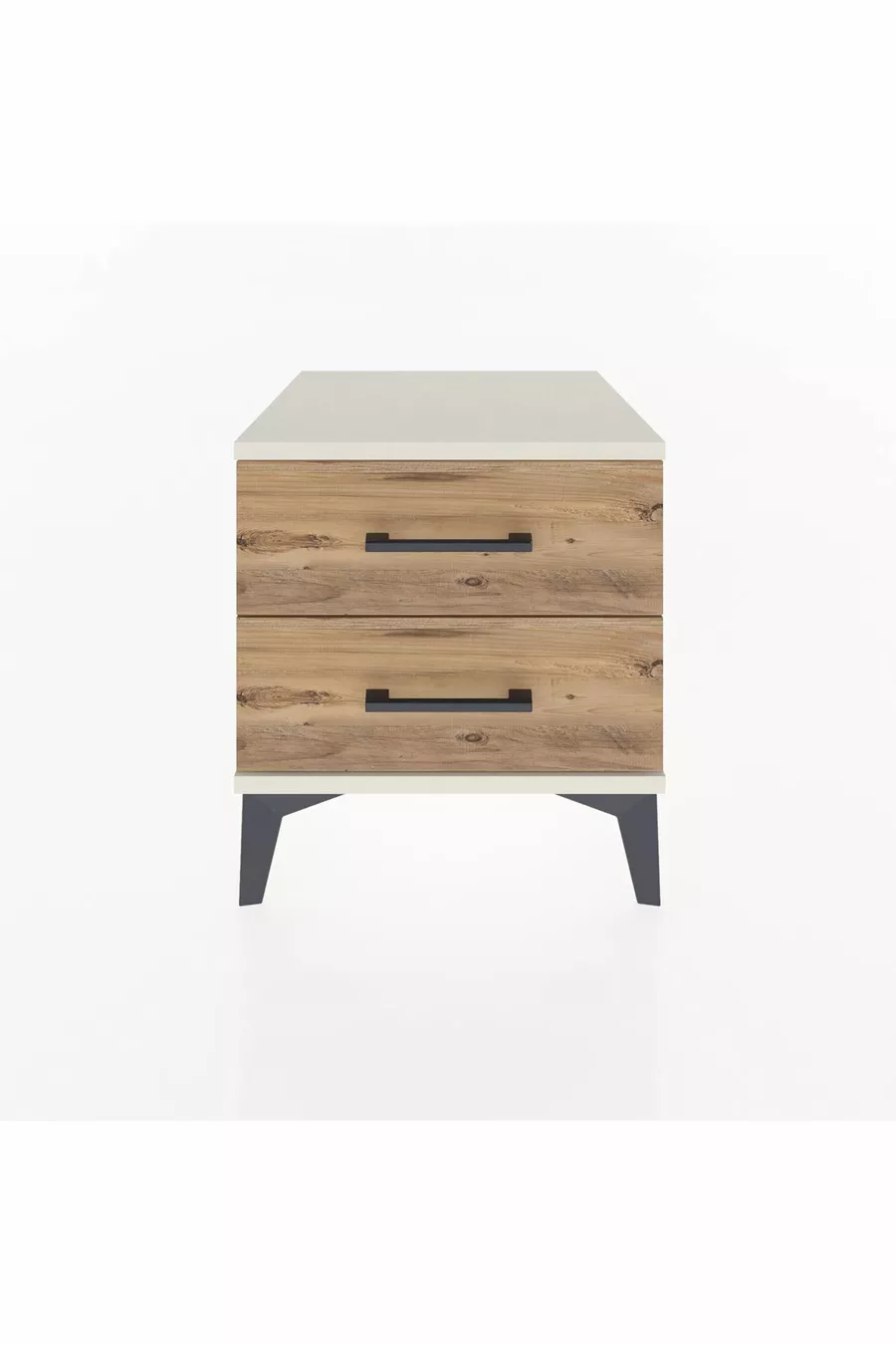 Commode Hyperion 2 tiroirs Pierre de lune-Pin