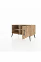 Commode Hyperion à 2 étagères avec porte unique Pin-Pin