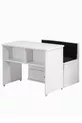 Bunk Bed, London Bunk Bed with Bed Frame, Desk with Seating, 3-Door Wardrobe