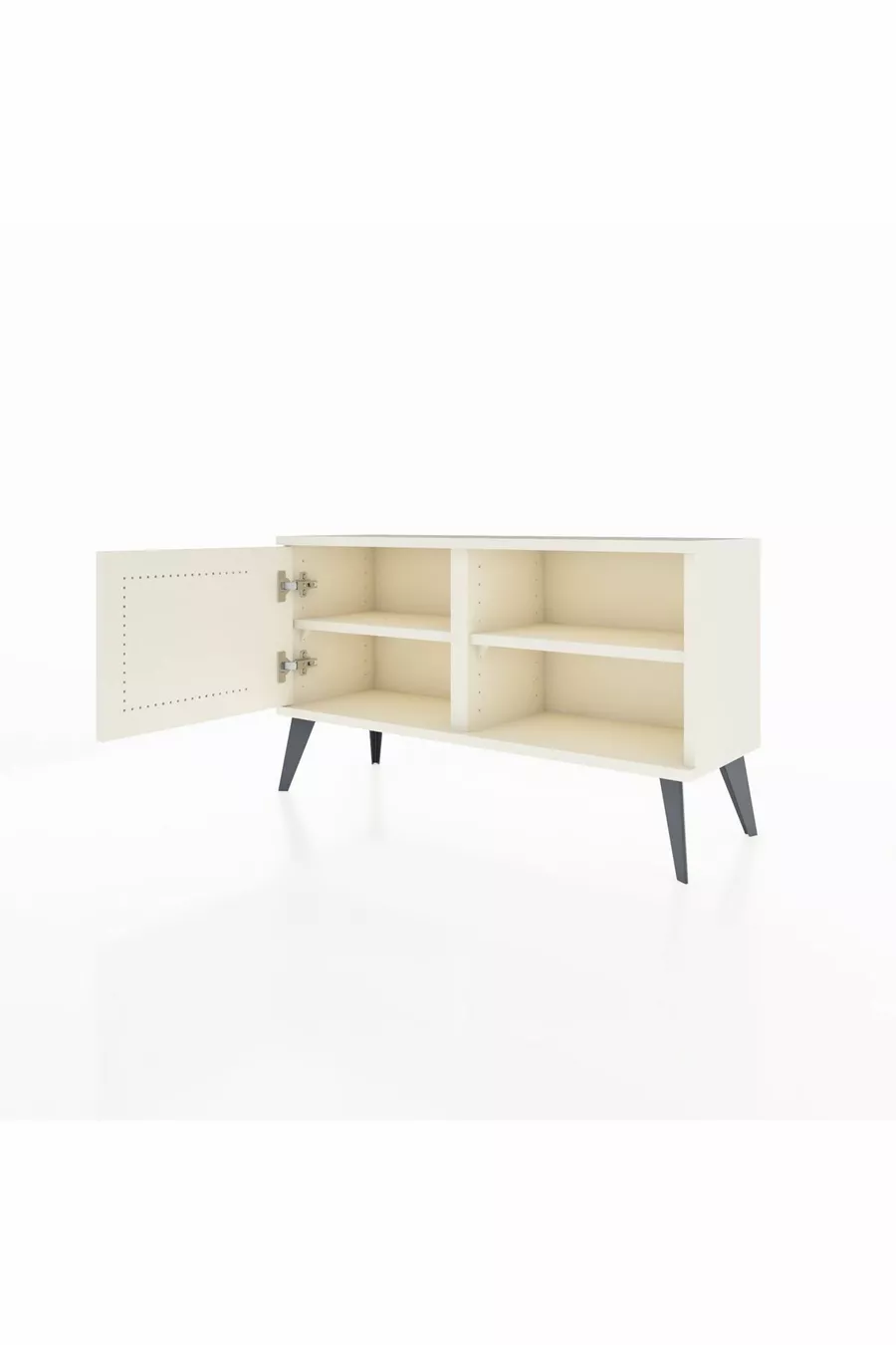 Arges Kommode mit 2 Regalen und einer Tür in Marmor-Marmor