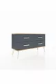 Cassettiera Arges 4 Ripiani Antracite-Pino/Antracite
