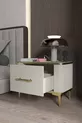 Table de chevet BETY avec tiroirs - Meuble d'appoint - Commode - Organisateur