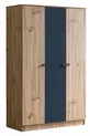 Bunk Bed, Riva Bunk Bed with Baby + 3-Door Wardrobe