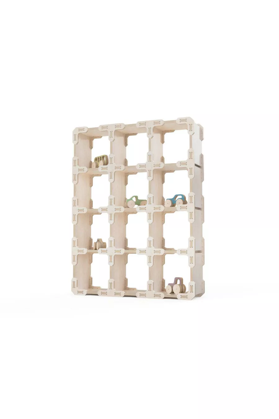 - Kubusplank (Honingraat) Natuurlijke Houten Montessori Wandplank