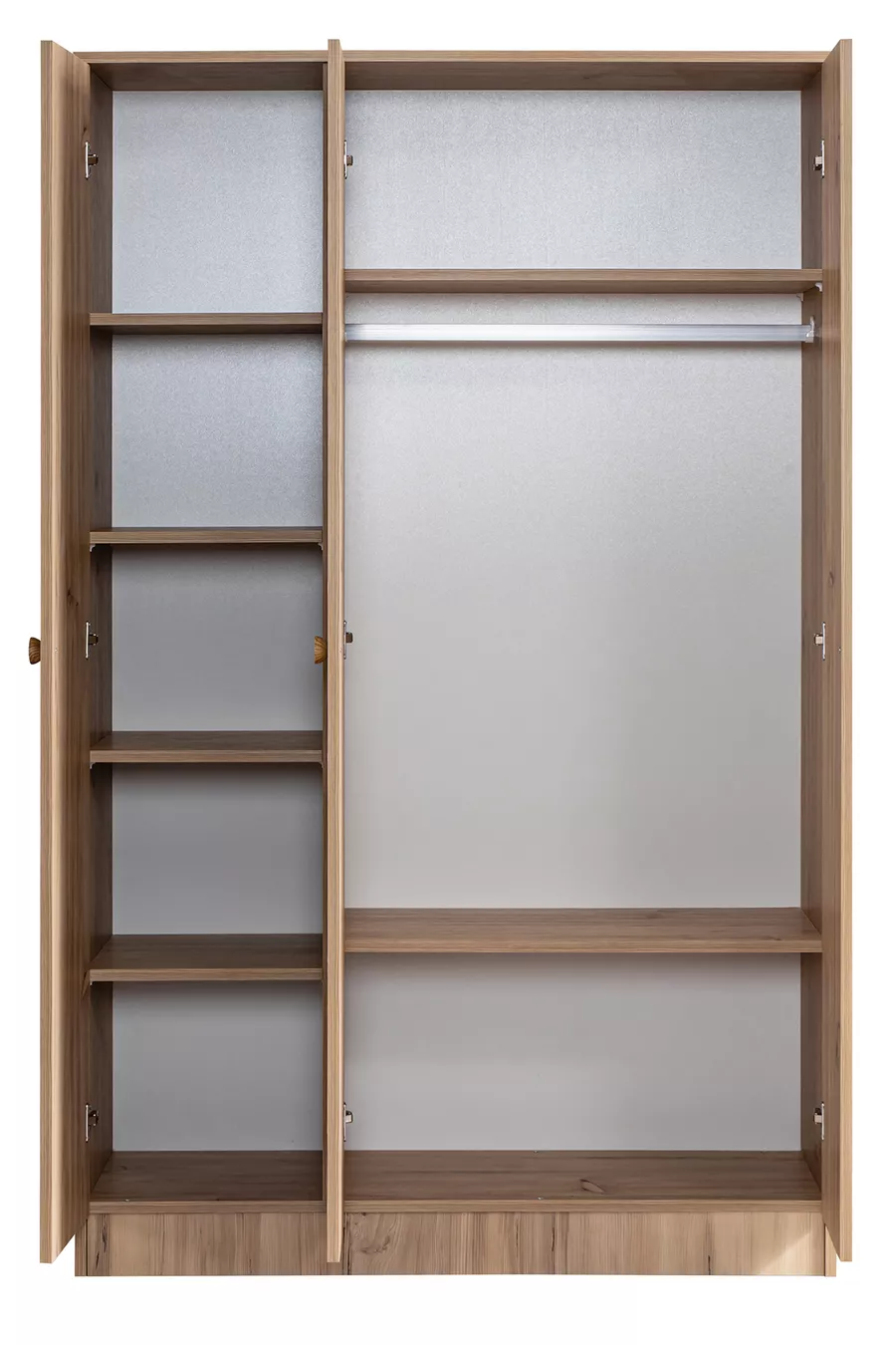 Bunk Bed, Riva Bunk Bed with 3-Door Wardrobe + 2 Comfort Mattresses
