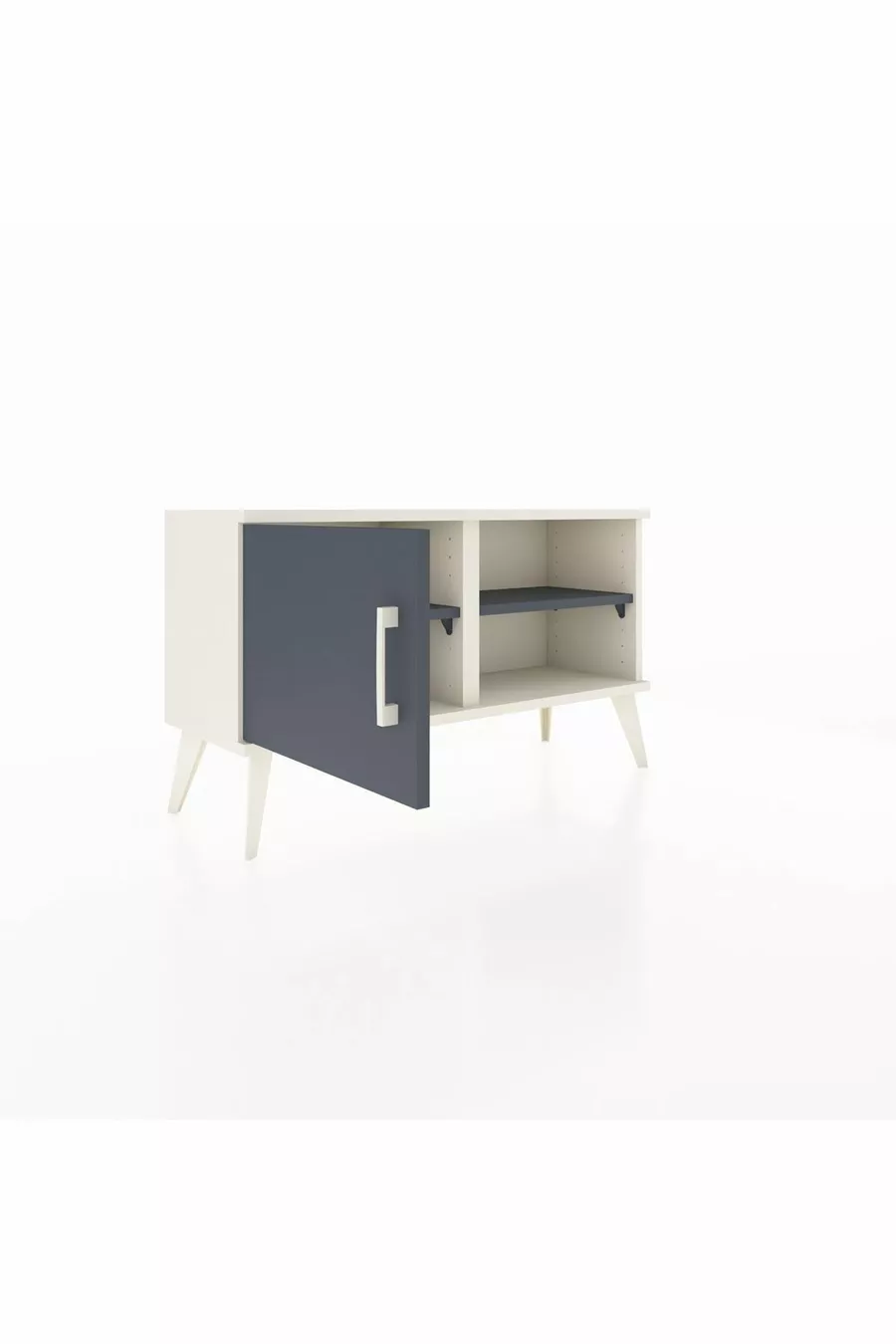 Arges Dresser with 2 Shelves and Single Door Moonstone-Anthracite