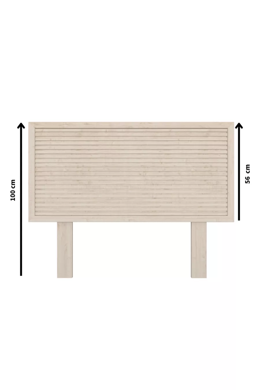 Tête de lit unique en bois naturel modèle Alaz (YTY)