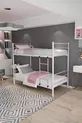 Trend Stapelbed Geschikt voor Matras Lichtroze Afneembaar Metalen Stapelbed