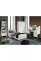 Ensemble chambre d'adolescent moderne Akasya blanc - 4 pièces et entièrement en MDF de première qualité