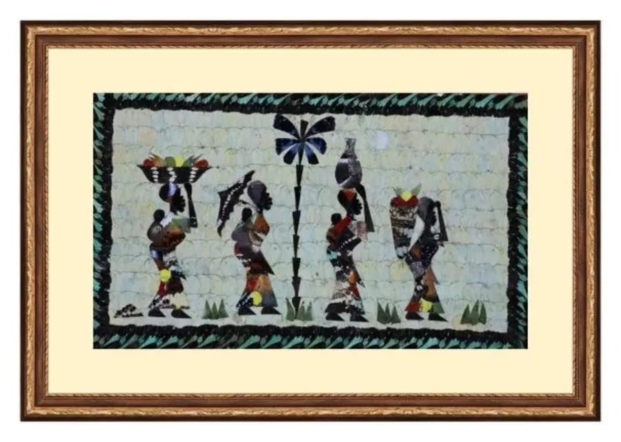 Peinture de la vie africaine