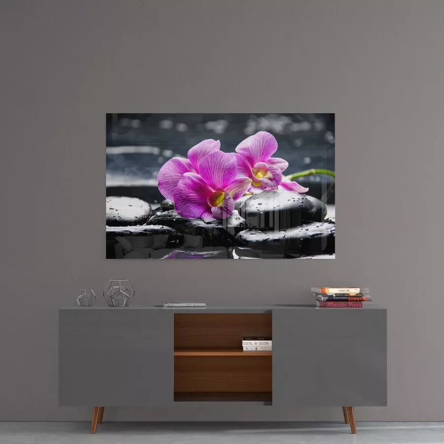 Peinture sur verre de spa