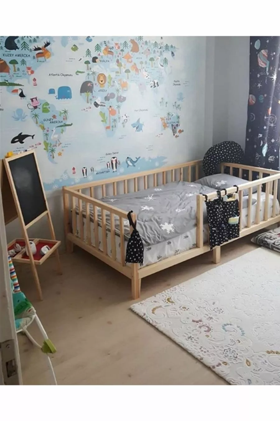 Bett Naturholz Kinderbett