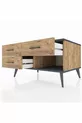 Commode Kronos 3 tiroirs Pin-Anthracite/Pin