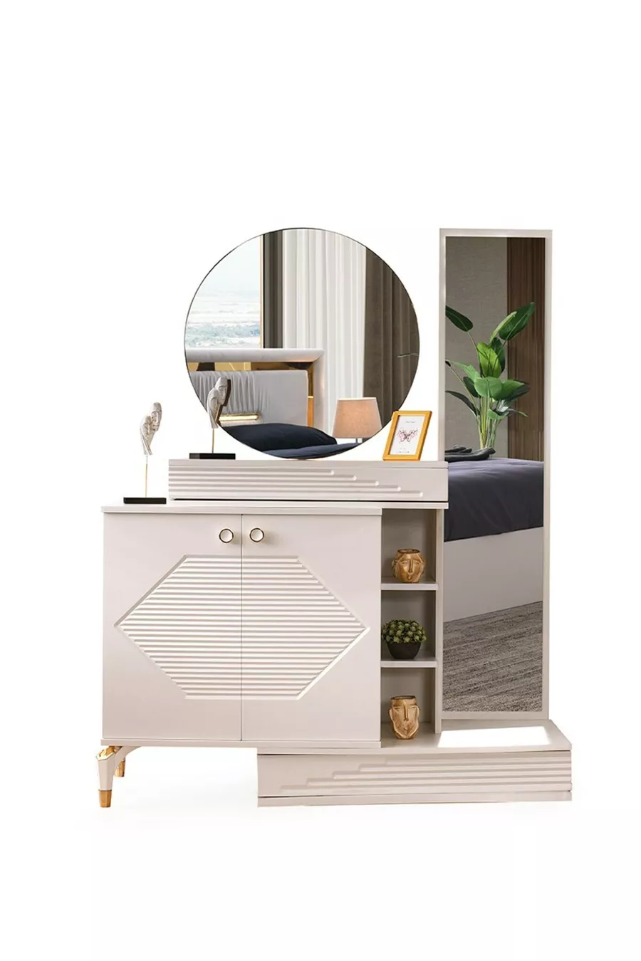 ENSEMBLE DE CHAMBRE À COUCHER EN MDF ELMAS