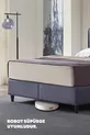 Комплект легло с рамка и табла Dream Line 3 части - Тъмносиво, Антрацит