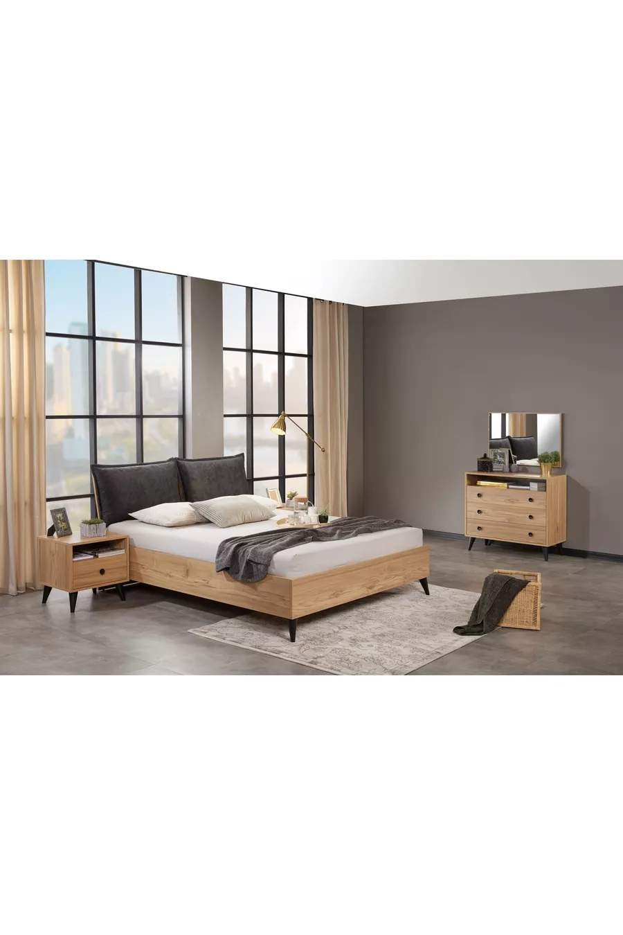 CAMERA DA LETTO ETİ IN VETRO, CON 5 ANTE