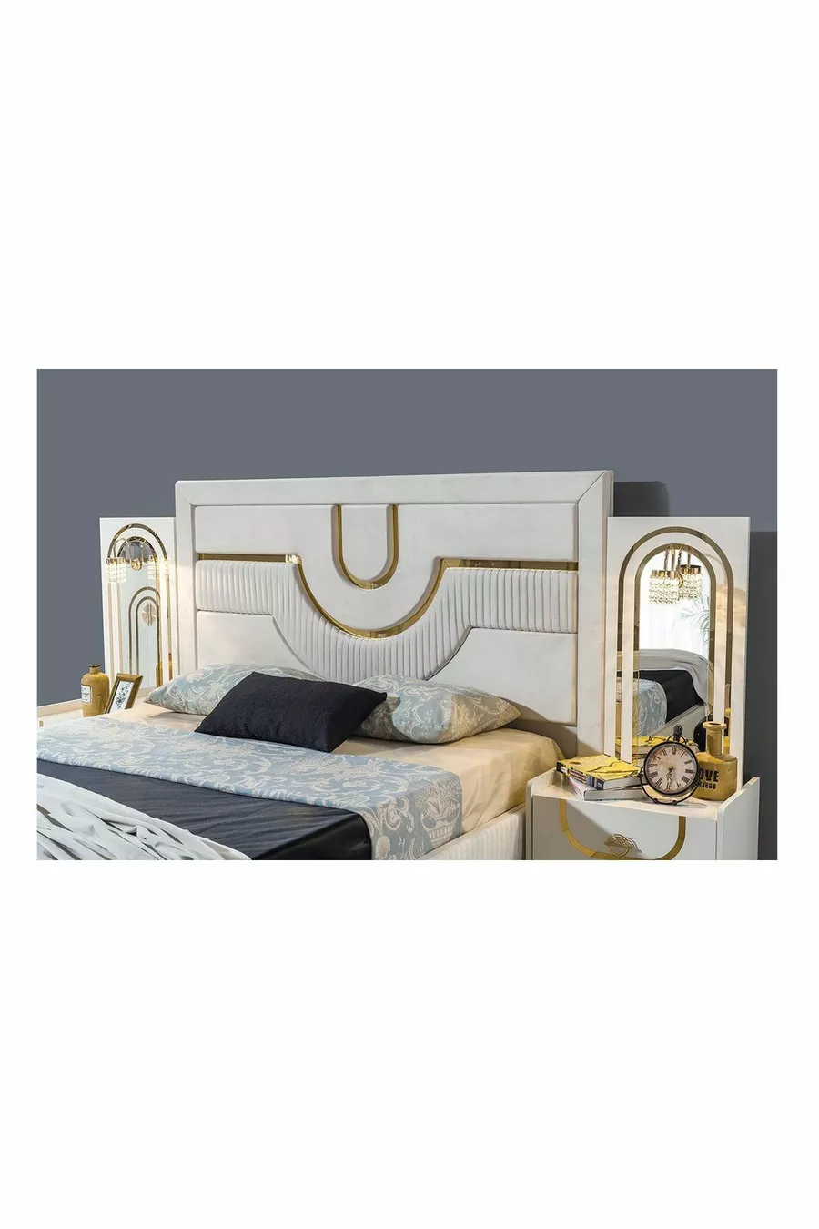 Set da Camera da Letto in Zaffiro e Opale