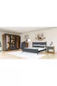 SET CAMERA DA LETTO METALA, GRIGIO ANTRACITE, 6 ANTE