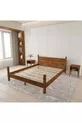 Set Letto Mirage Modello Noce in Legno di Pino con Due Comodini
