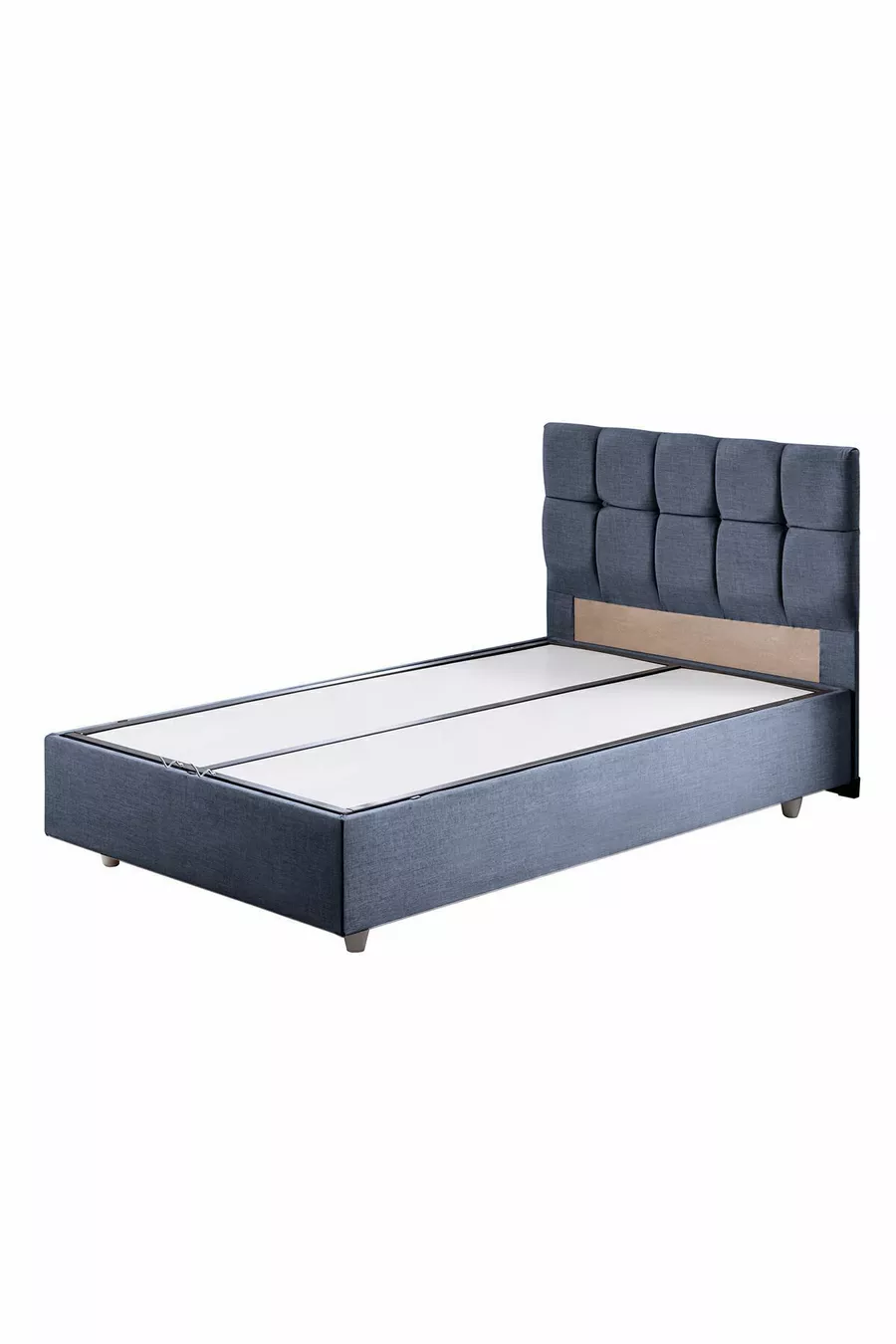 Berlin Tek Kişilik Baza Başlık Comfort Yatak Seti, Lacivert
