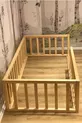 Lit pour bébé Montessori Markaawm en pin naturel