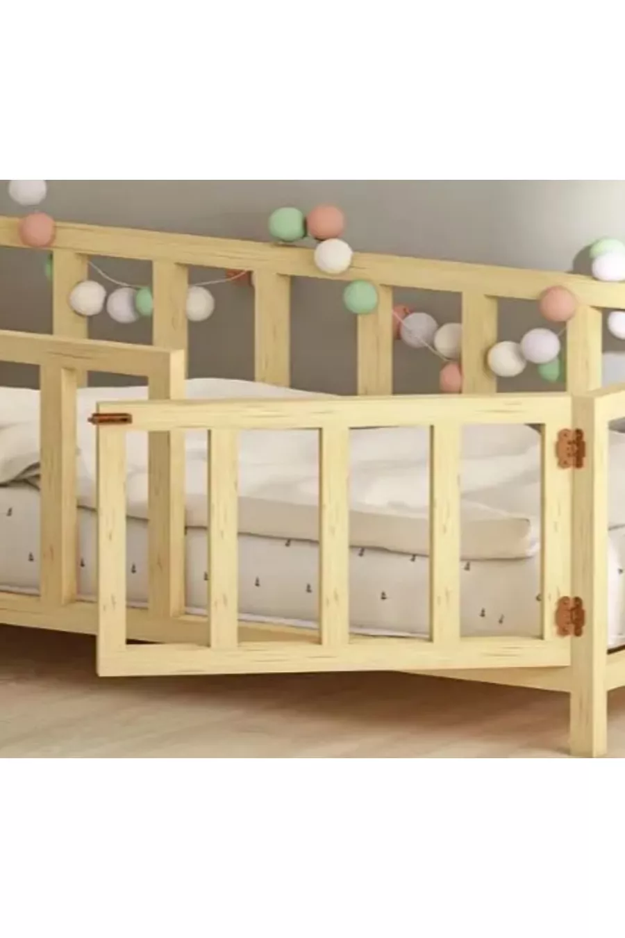 Unisex Montessori Baby and Child Bed Gate