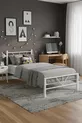 Alchera Single Metal Bed White