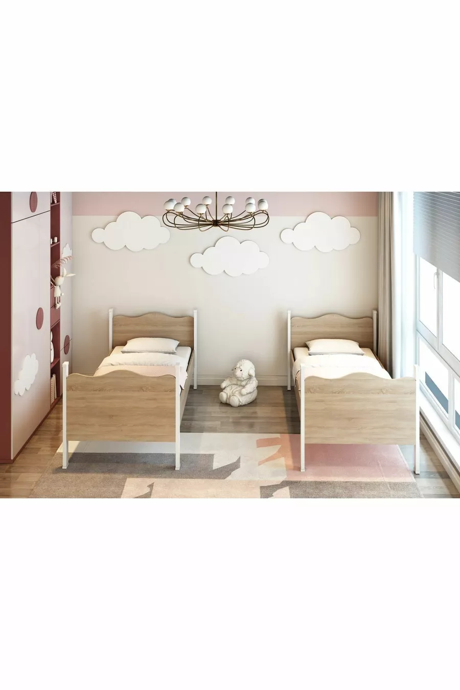 PATİKO MDF Freestanding Detachable Bunk Bed