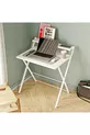 Table d'ordinateur portable élégante et durable avec pieds en métal non vacillants, bureau pliant, table de travail pour ordinateur portable