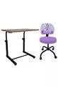 Ensemble fauteuil roulant et table pour enfants à thème Princesse Cendrillon pour les activités d'étude