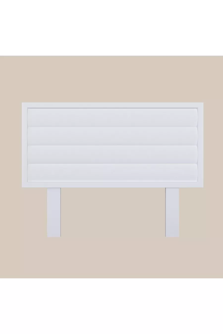 Hüma Modello Testiera Singola in Legno Colore Bianco (YTY)