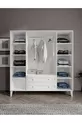 armoire Madrid 4 portes, avec miroir,  étagères, 2 tiroirs (% MDF)