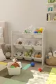 Armoire à jouets avec 9 paniers, adaptée aux enfants, armoire multi-usage, avec paniers blancs