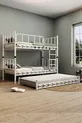 Zambak Yavrulu Jongenskamer Stapelbed en Bedframe Metaal Wit