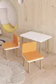 Table pour enfants effaçable-activité-Table de travail pour enfants avec 2 chaises et housses