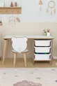 Table d'activité pour enfants avec 3 paniers, bureau pour enfants avec chaise à dossier - Panda