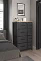 Commode à 8 tiroirs en cuir, organiseur de chambre à coucher avec tiroirs, organiseur de chambre d'enfant avec tiroirs