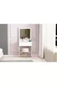 Luna Make-up Tafel, Met Planken, Lade, Spiegel, Wit