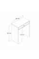 Lissabon Mini Make-up Tafel Dressoir - Wit