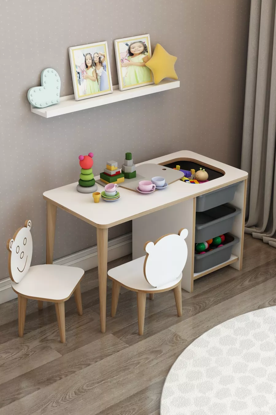 Kinderarbeitstisch Spiel- und Aktivitätstisch Sommer- und Tischtisch