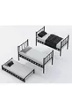 CHAMBRE D'ENFANT JEUNE AVEC LIT SUPERPOSÉ ET LIT EN MÉTAL ZAMBAK - x CM