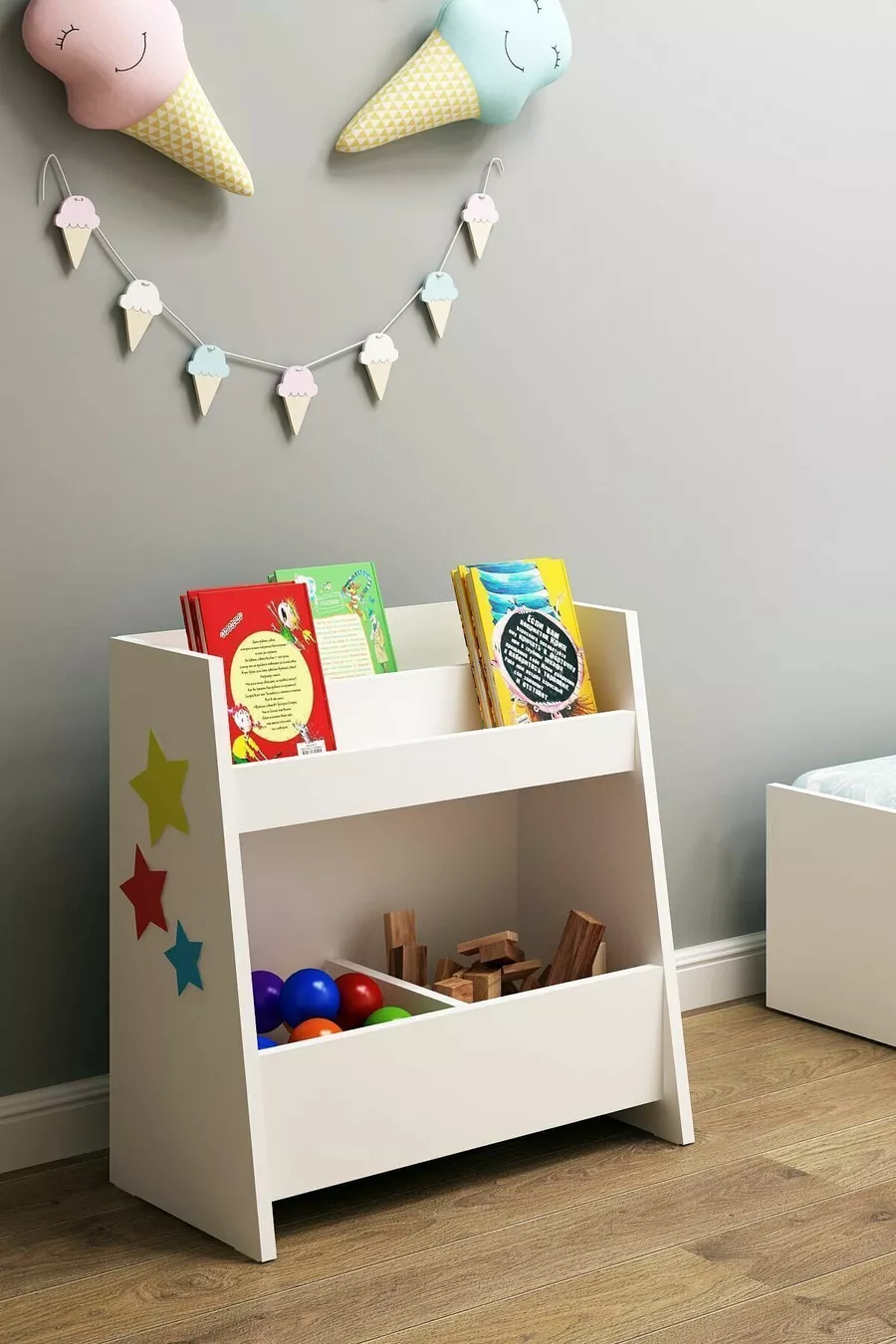 Libreria Multiuso Pikas Montessori Cm Bianco Truciolato Classico Cm