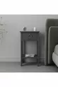 Mandosi Furniture Single Drawer Anthracite Gold Handle Nightstand