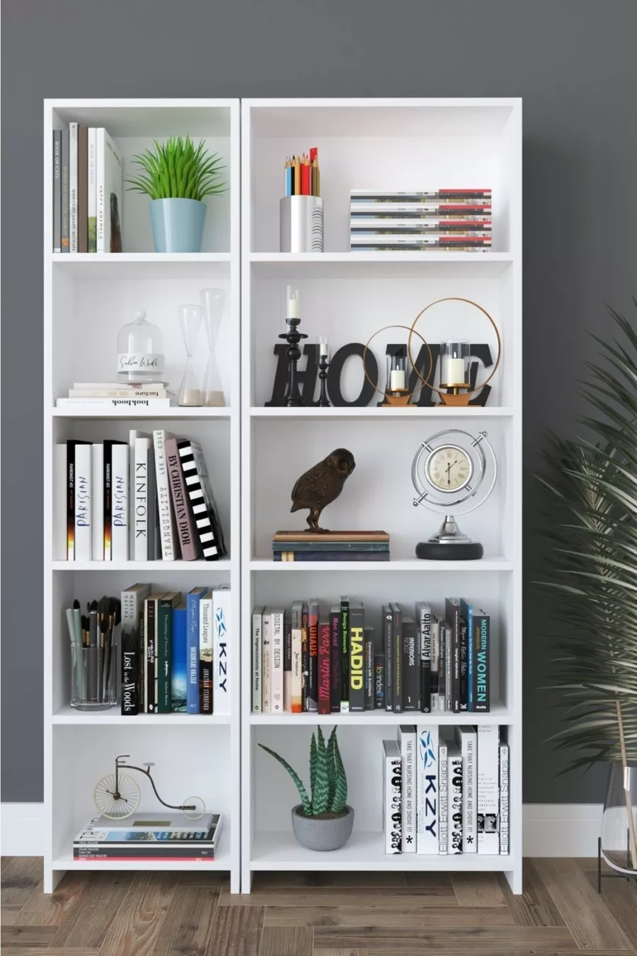 -FACH MONTESSORI BÜCHERREGAL WEISS