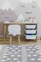 Kids Table and Chair Set Cm 3 with Basket Children’s Study Table Activity Table Write-Erase