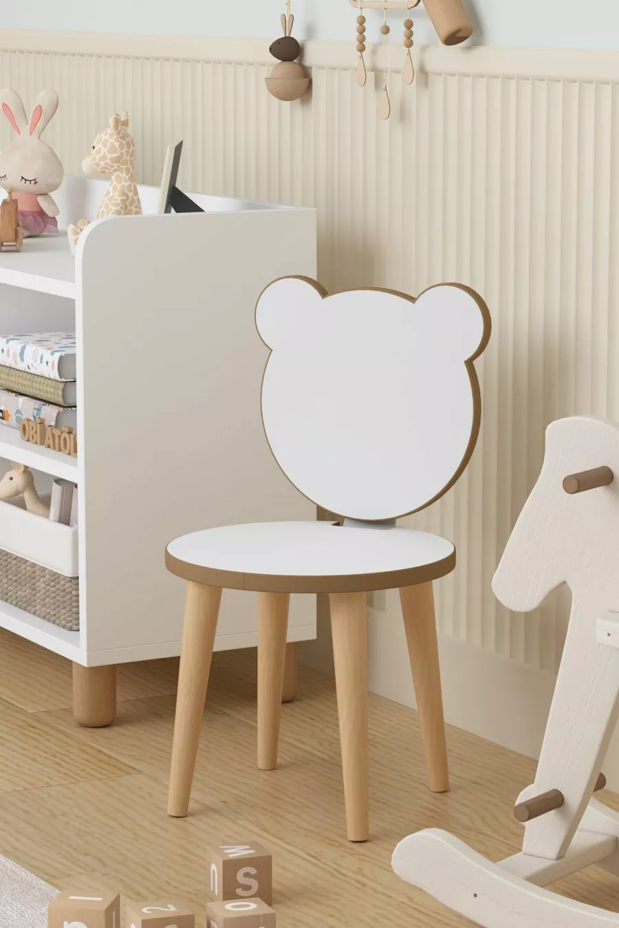 Paper Roll Activity Table Children's Study Desk Toy Cabinet