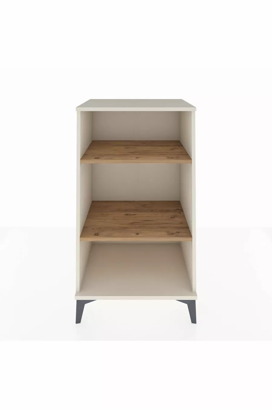 Hyperion Bedside Table 2-Shelf Moonstone-Pine