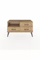 Commode Arges à un seul étagère et 3 tiroirs en pin